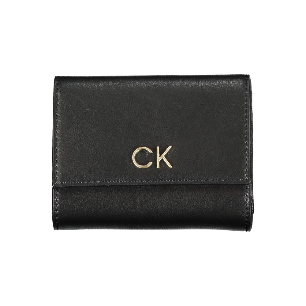 Calvin Klein Black Polyurethane Wallet