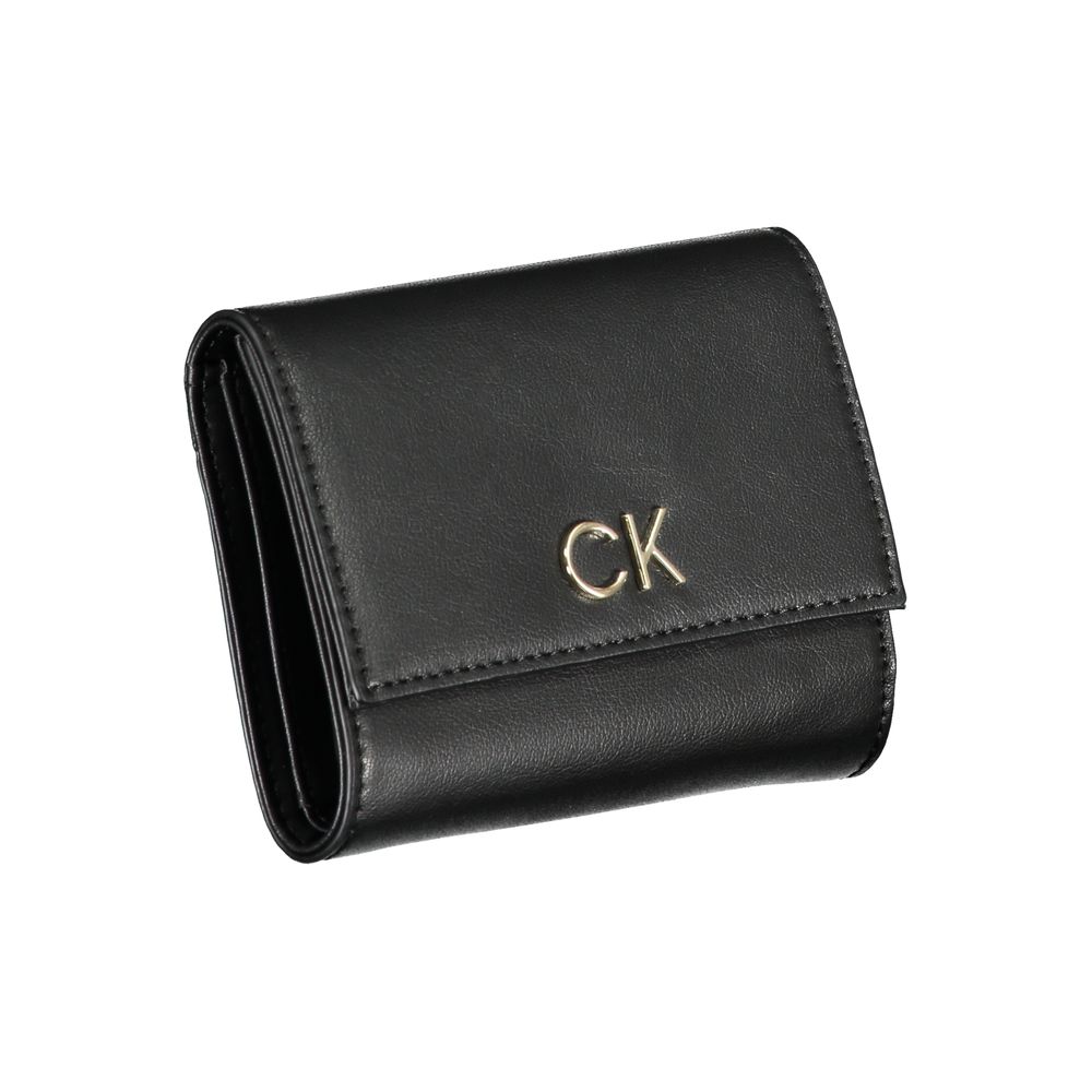 Calvin Klein Black Polyurethane Wallet