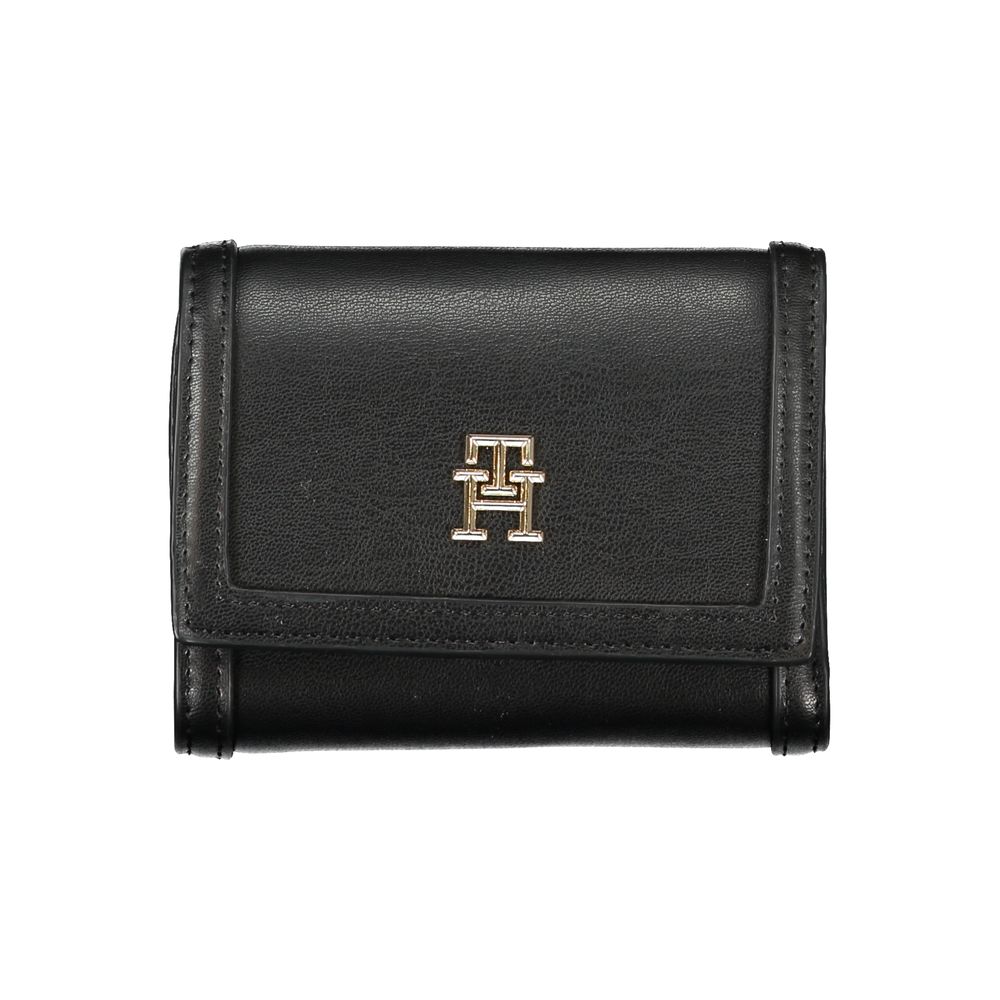 Tommy Hilfiger Black Polyurethane Wallet