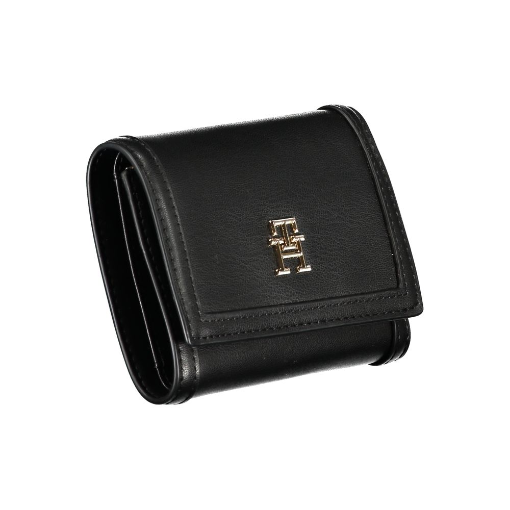 Tommy Hilfiger Black Polyurethane Wallet