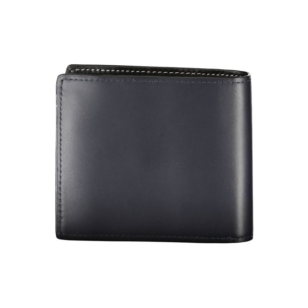 Tommy Hilfiger Blue Leather Bifold Wallet