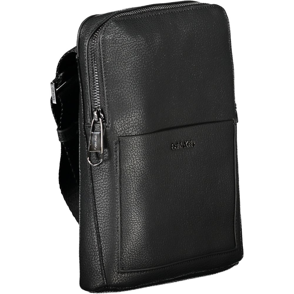 Calvin Klein Black Polyurethane Shoulder Bag