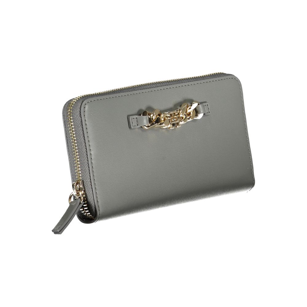 Tommy Hilfiger Grey Polyurethane Wallet