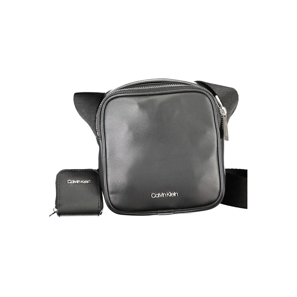 Calvin Klein Black Polyurethane Shoulder Bag