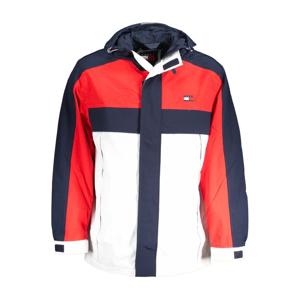 Tommy Hilfiger Blue Recycled Nylon Hooded Shell Jacket