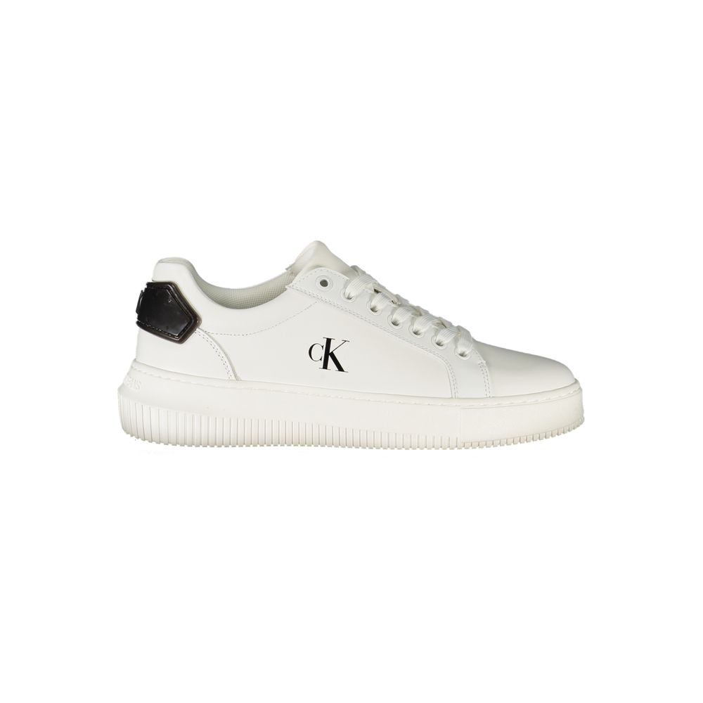 Calvin Klein White Polyurethane Sneakers