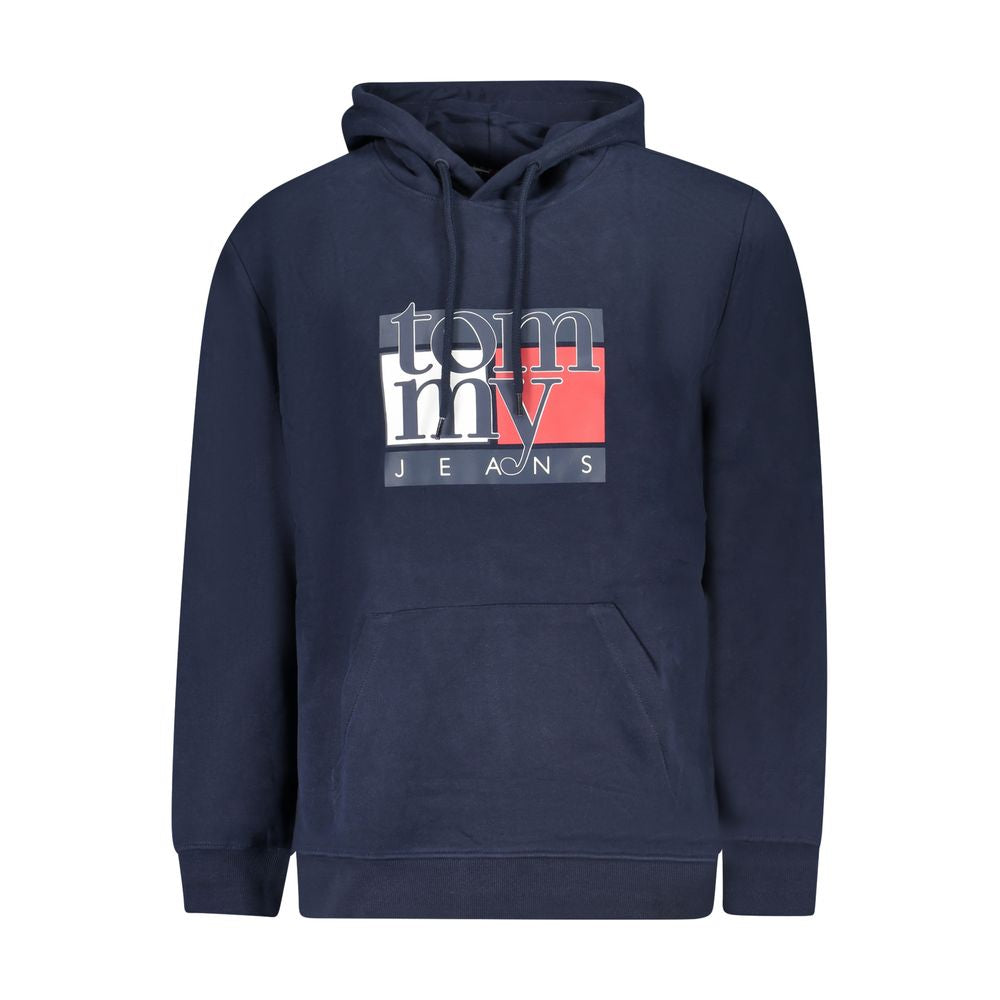 Tommy Hilfiger Blue Cotton Logo Hoodie