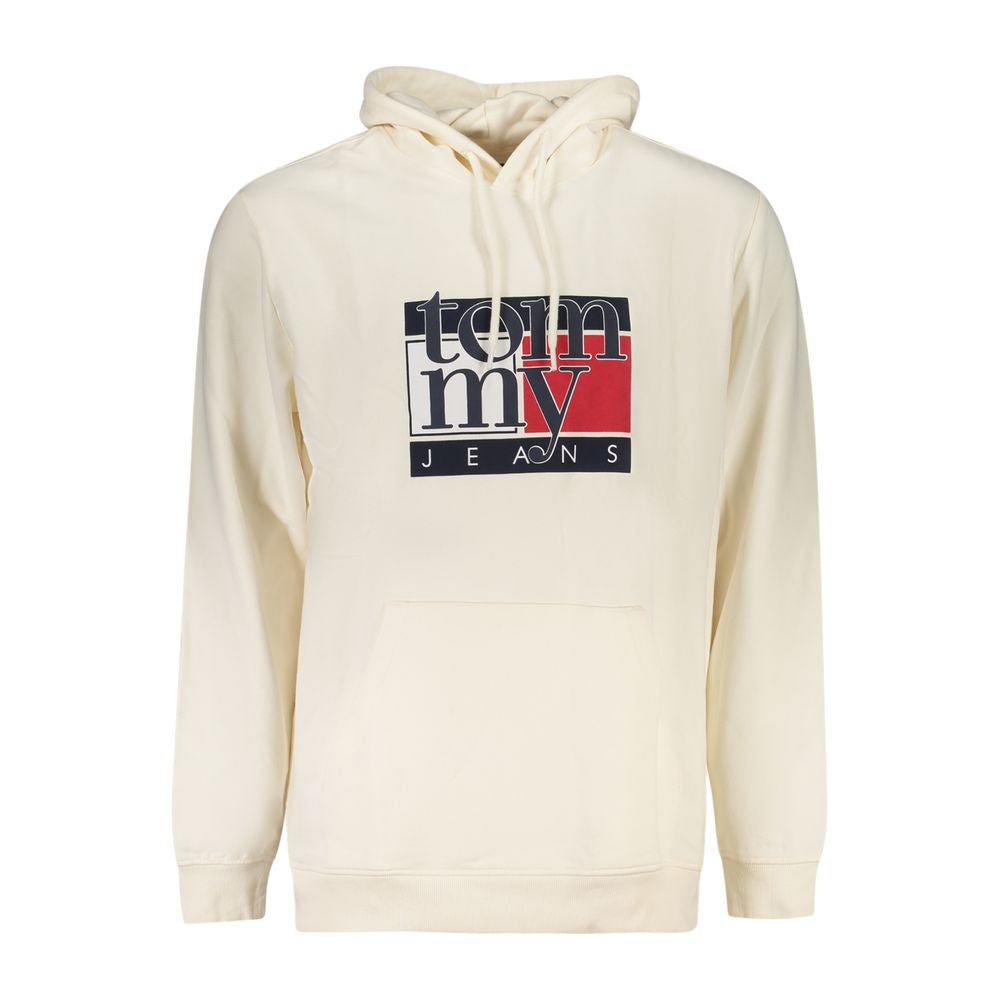 Tommy Hilfiger White Cotton Hooded Sweatshirt