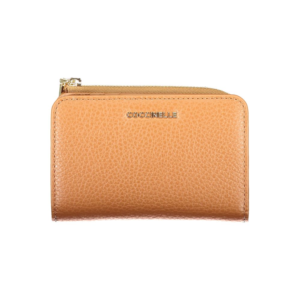 Coccinelle Brown Leather Continental Wallet