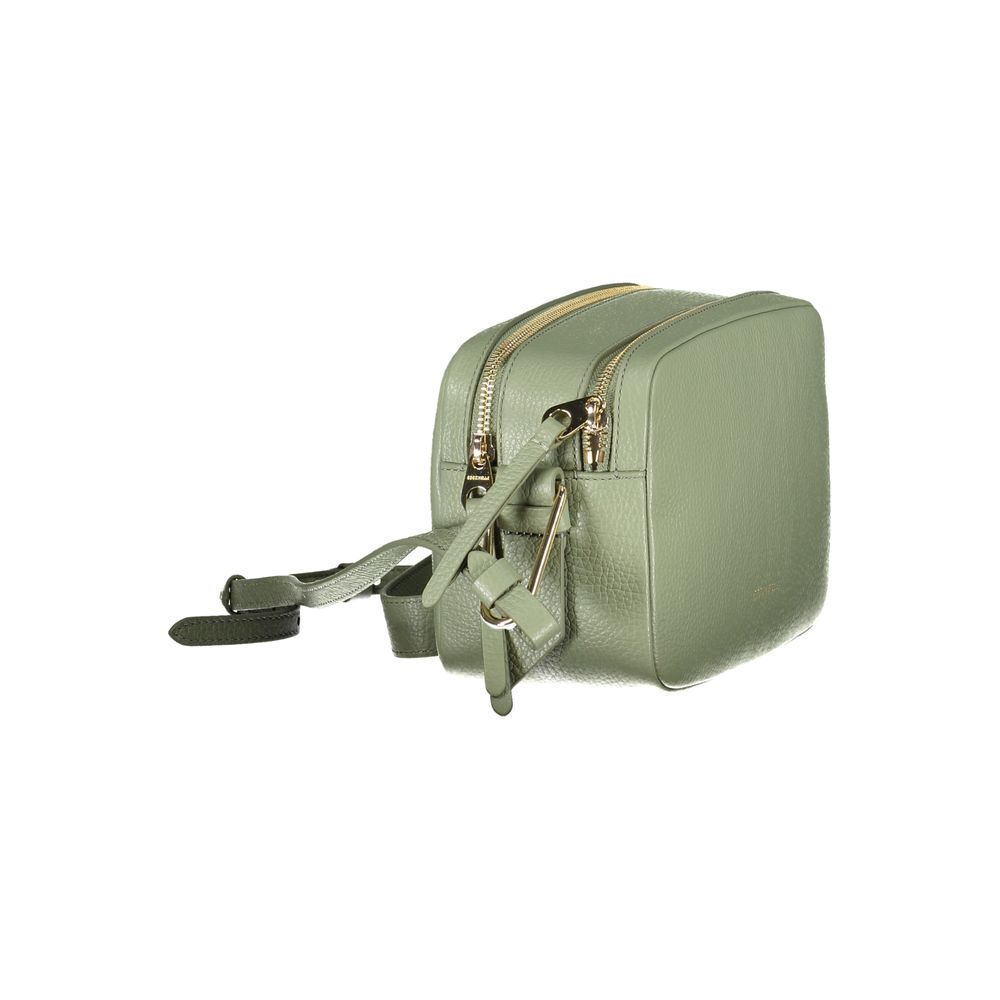 Coccinelle Green Leather Malory Shoulder Bag