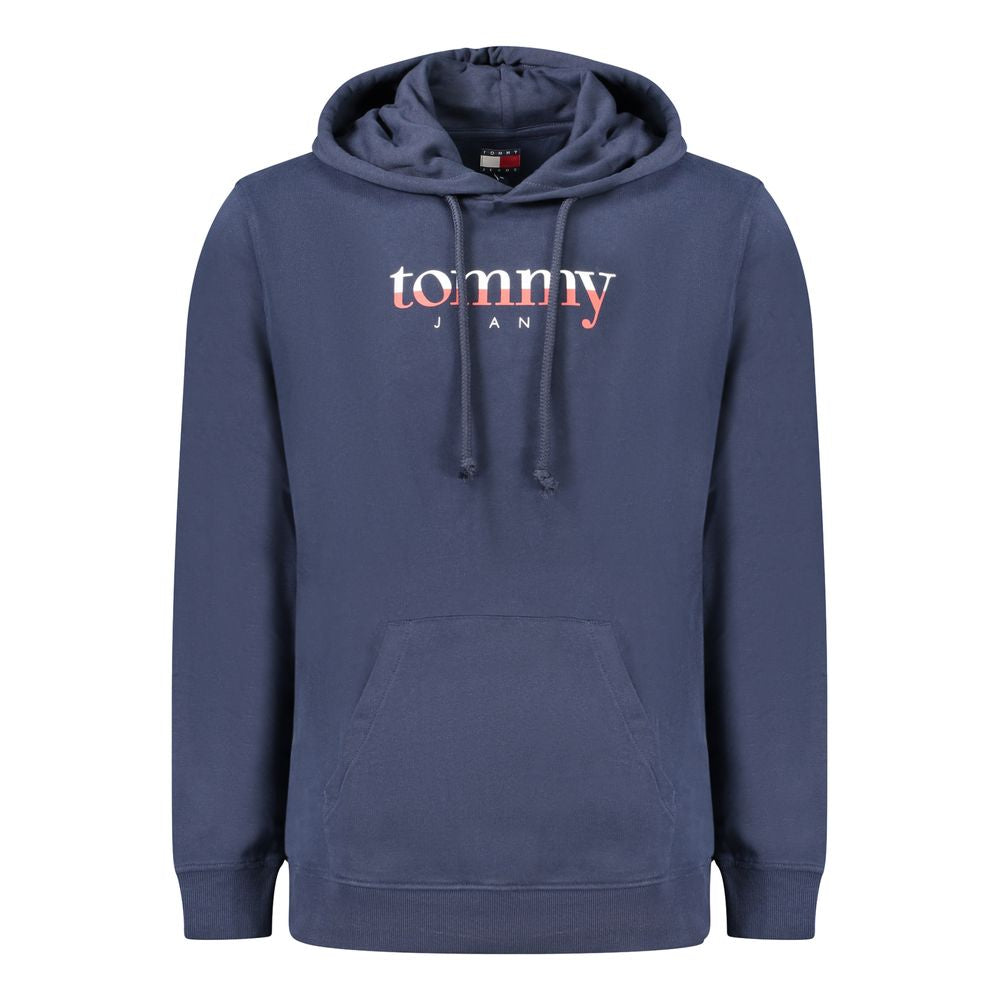 Tommy Hilfiger Blue Cotton Hooded Sweatshirt