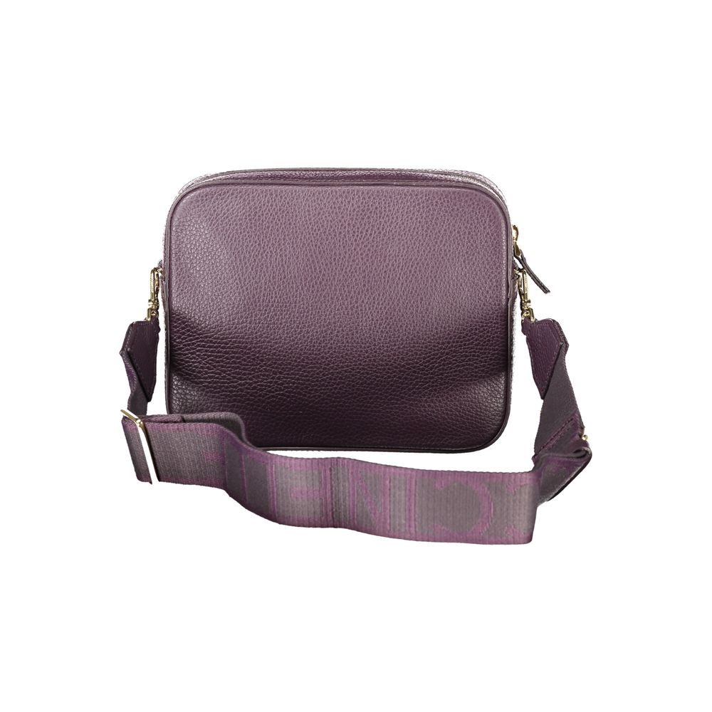 Coccinelle Purple Leather Mini Tote Bag