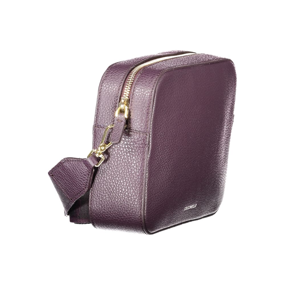 Coccinelle Purple Leather Mini Tote Bag