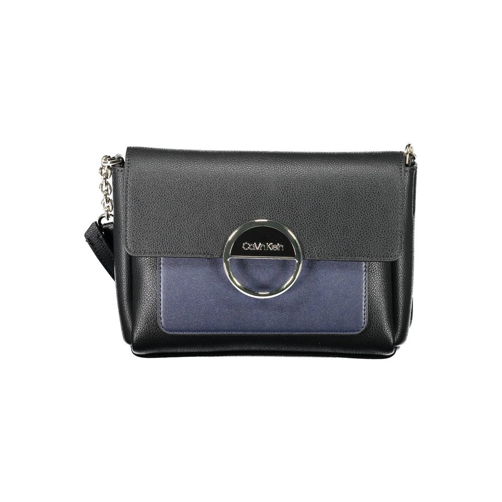 Calvin Klein Black Polyurethane Shoulder Bag