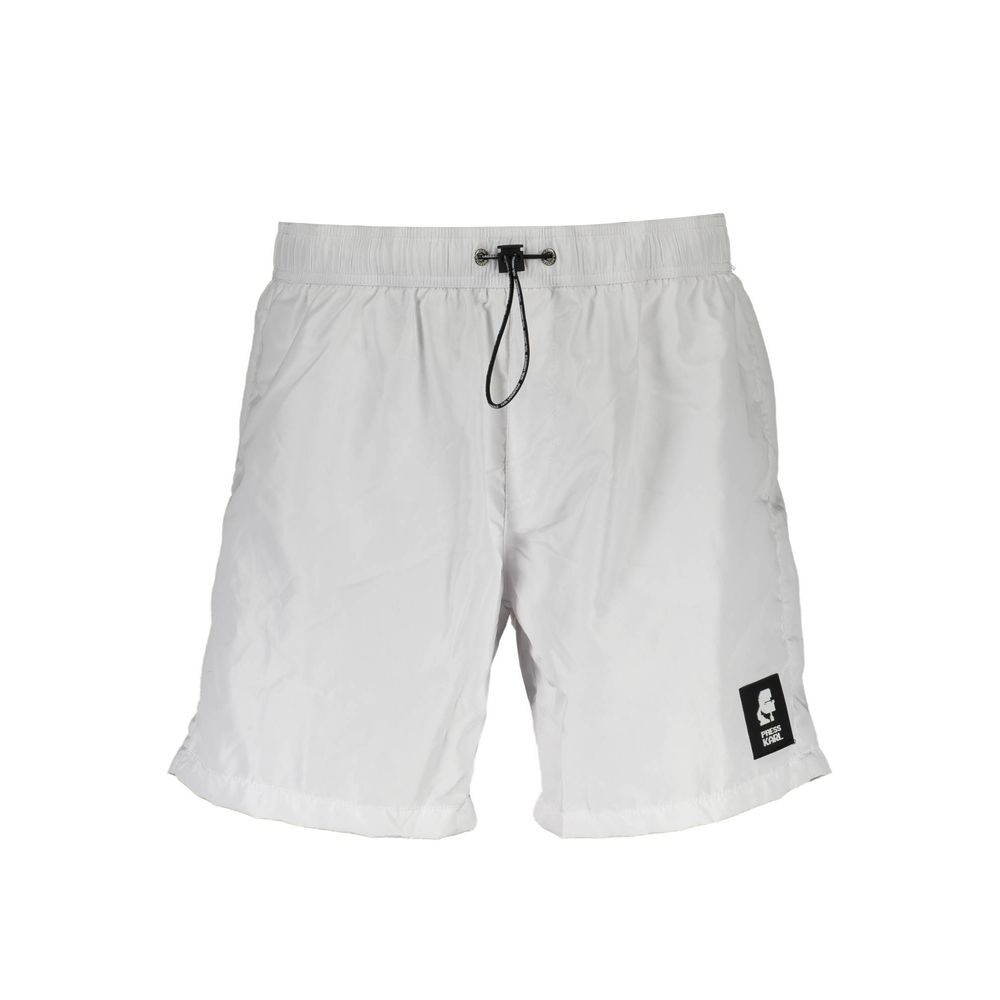 Karl Lagerfeld White Logo Swim Boxers