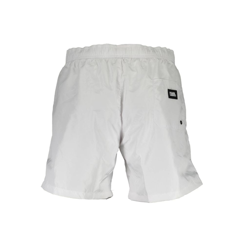 Karl Lagerfeld White Logo Swim Boxers