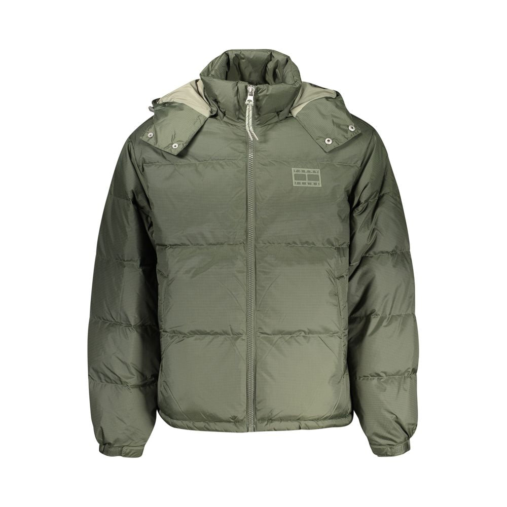 Tommy Hilfiger Green Water-Repellent Shell Jacket