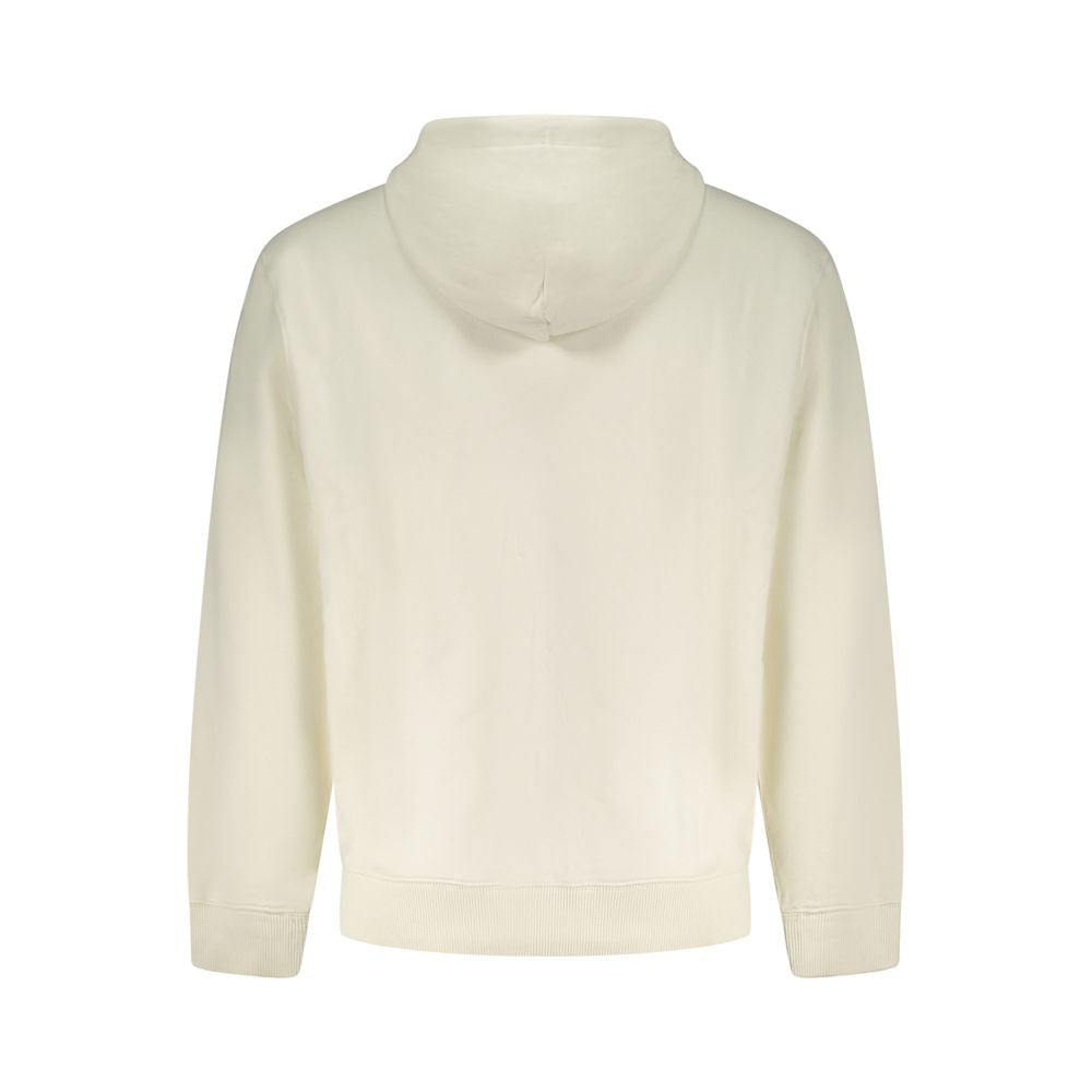 Calvin Klein White Cotton Hoodie