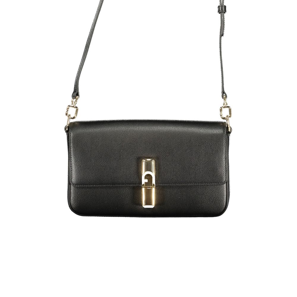 Furla Black Leather Iride Bag