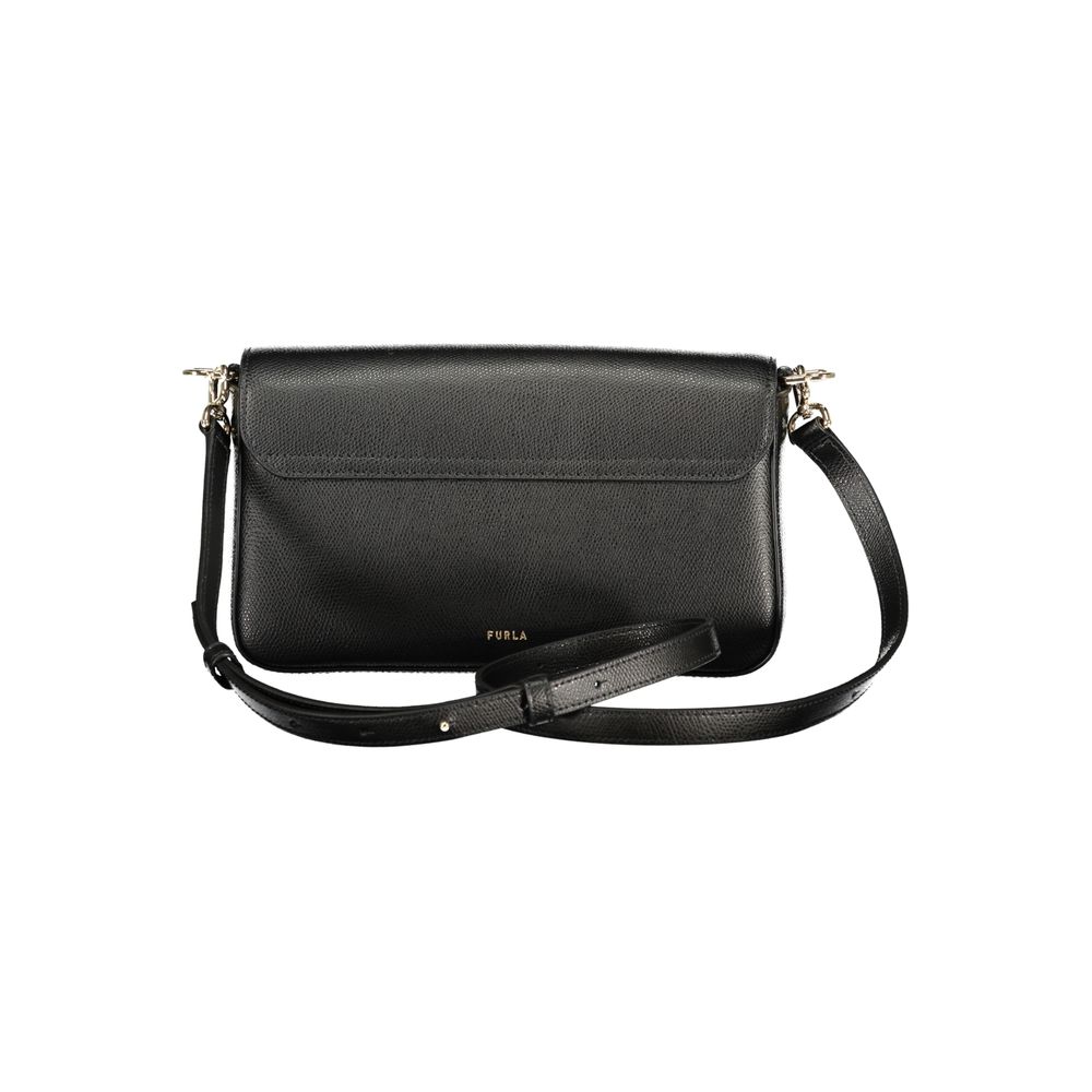 Furla Black Leather Iride Bag
