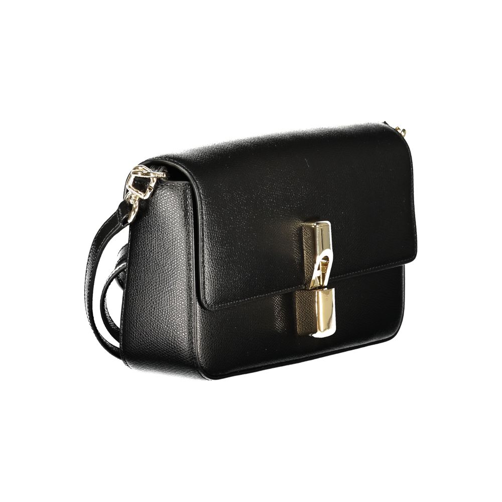 Furla Black Leather Iride Bag