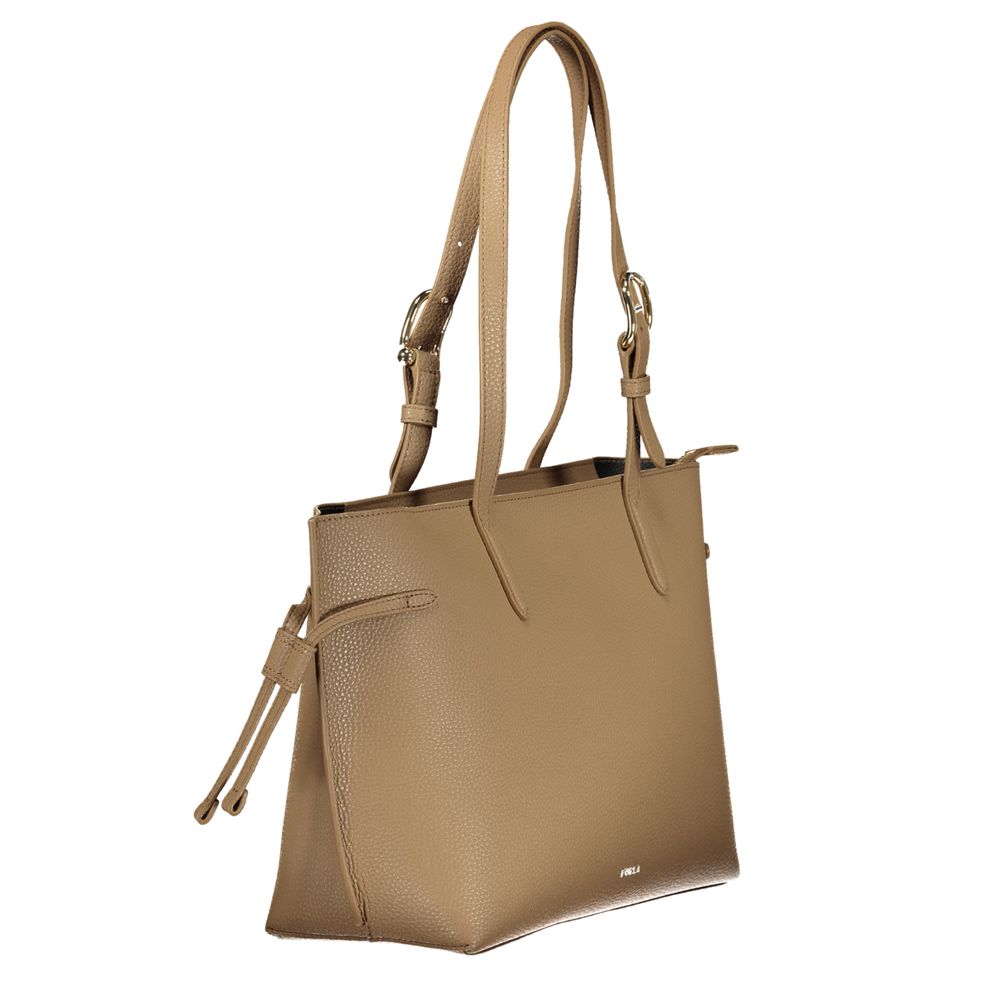 Furla Ava Brown Leather Handbag