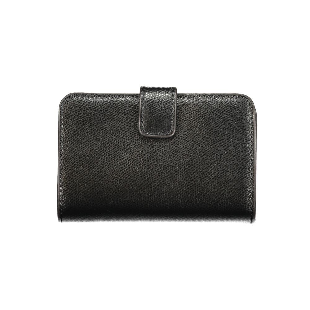 Furla Black Leather Compact Wallet