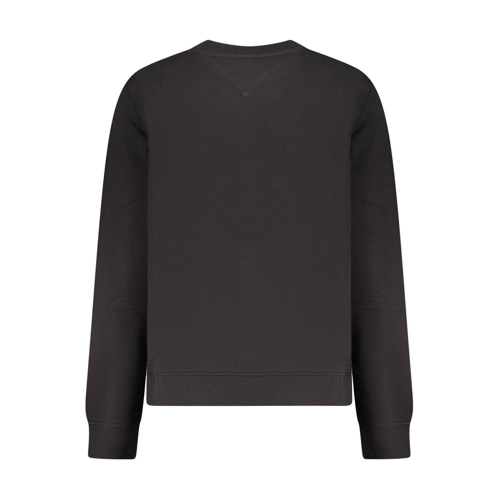 Tommy Hilfiger Black Cotton Logo Sweatshirt