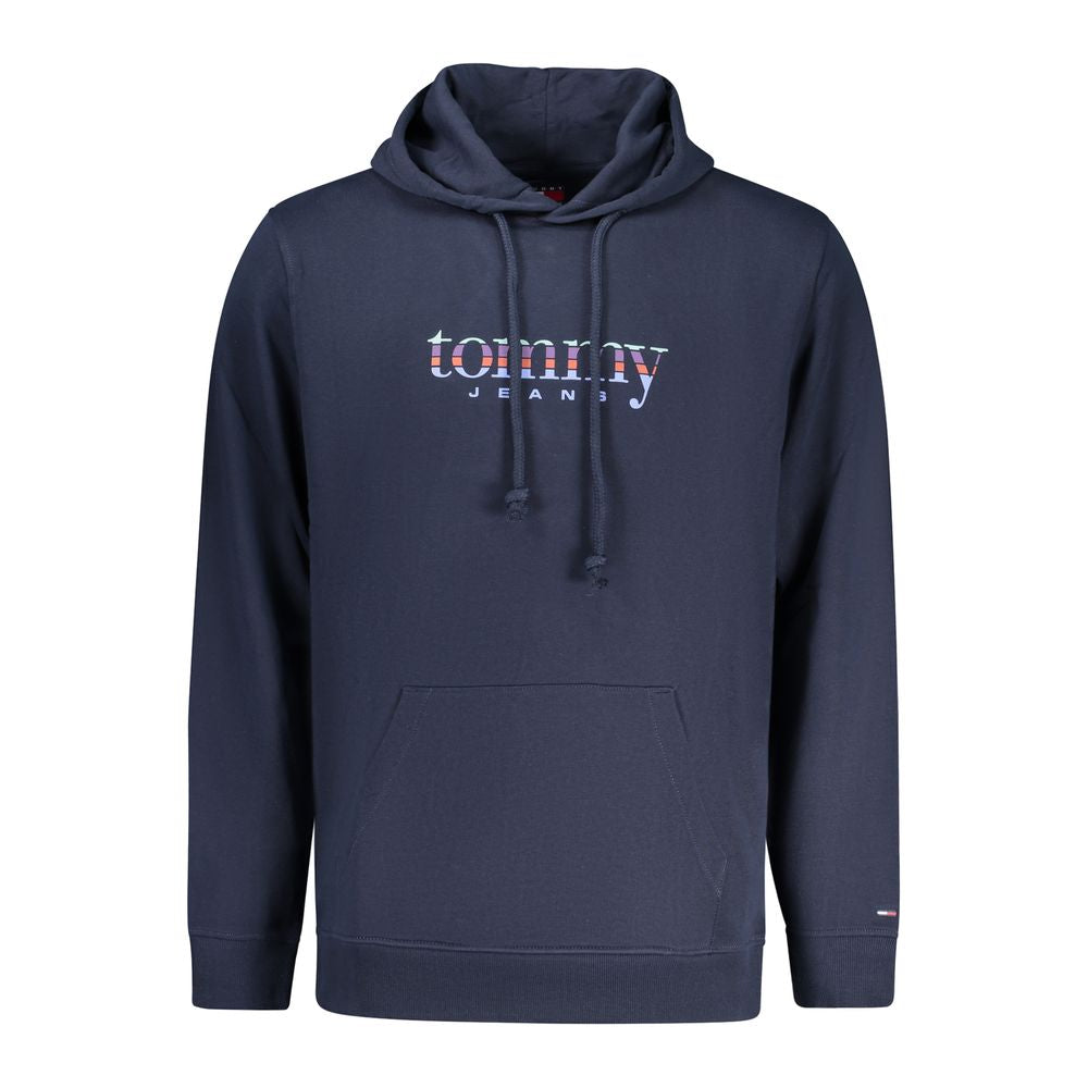 Tommy Hilfiger Blue Cotton Hooded Sweatshirt