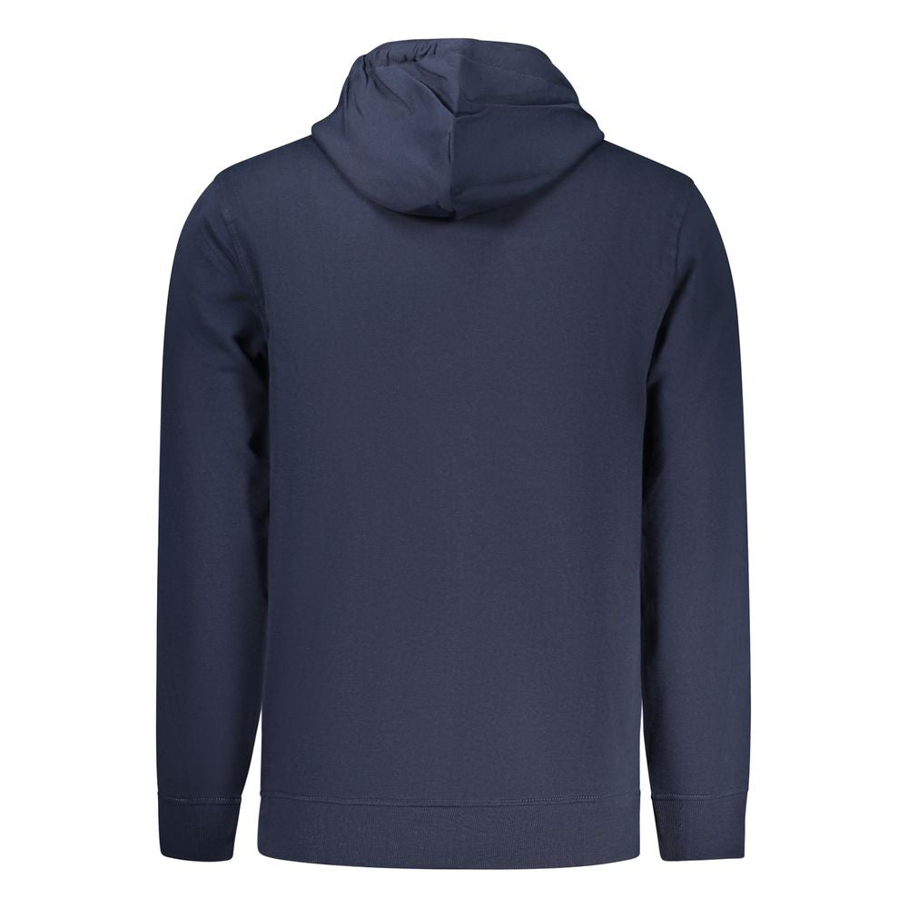 Tommy Hilfiger Blue Cotton Hooded Sweatshirt