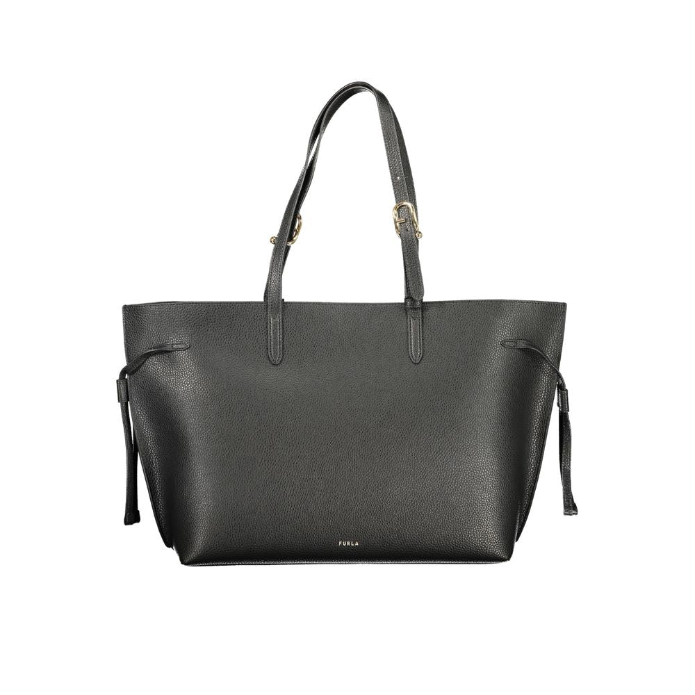 Furla Black Leather Ava L Tote