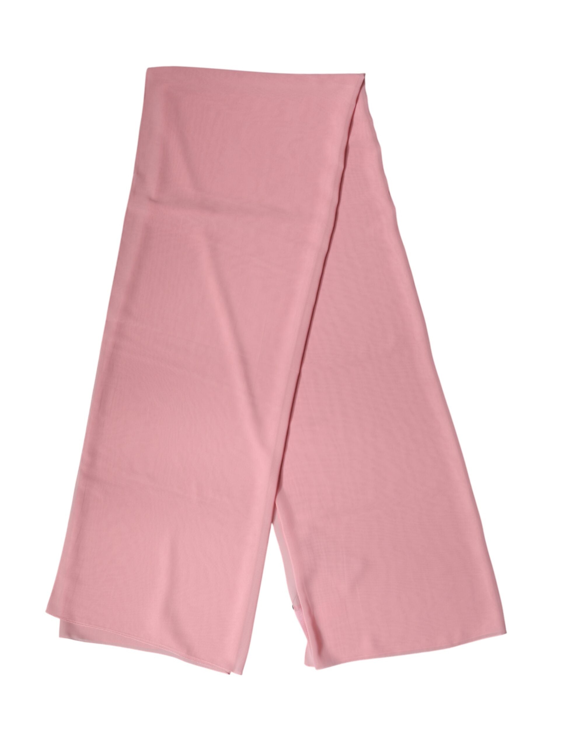 Pink Silk Stole Neck Wrap Shawl Men Scarf