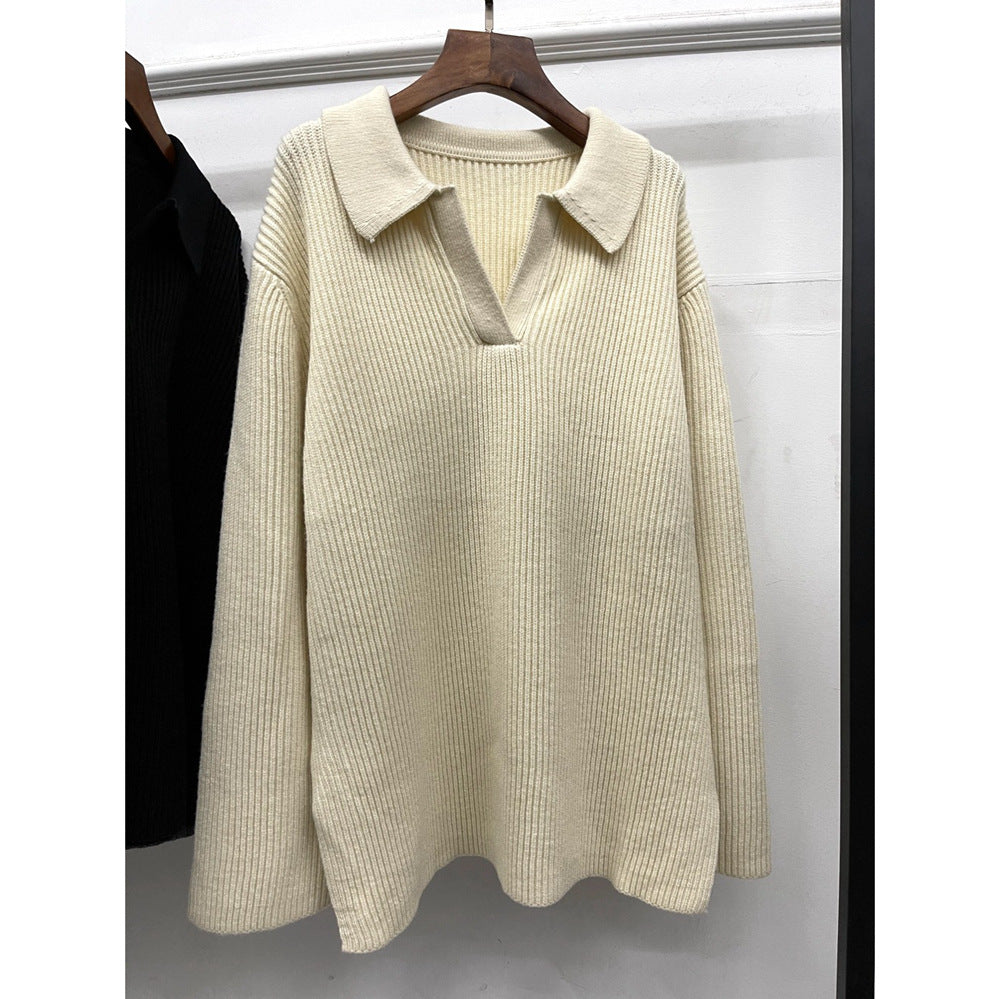 Loose All-match Long-sleeved Knitted Top Signvm Project