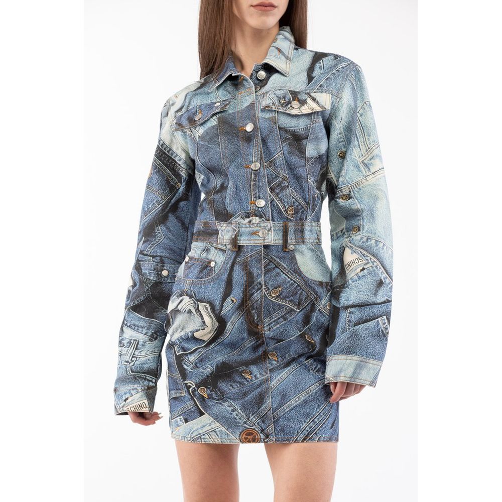 Moschino Multicolour Cotton Casual Dress