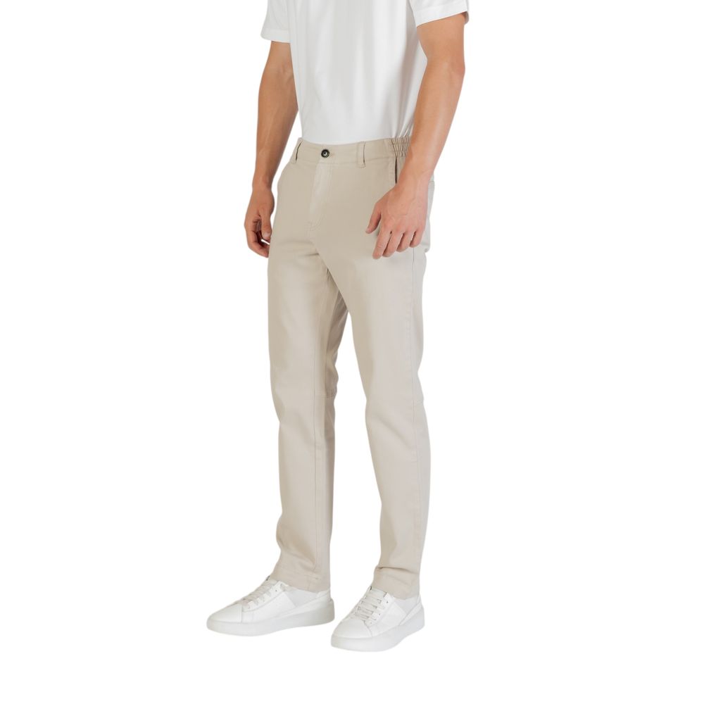 Hugo Boss Beige Polyester Casual Trousers