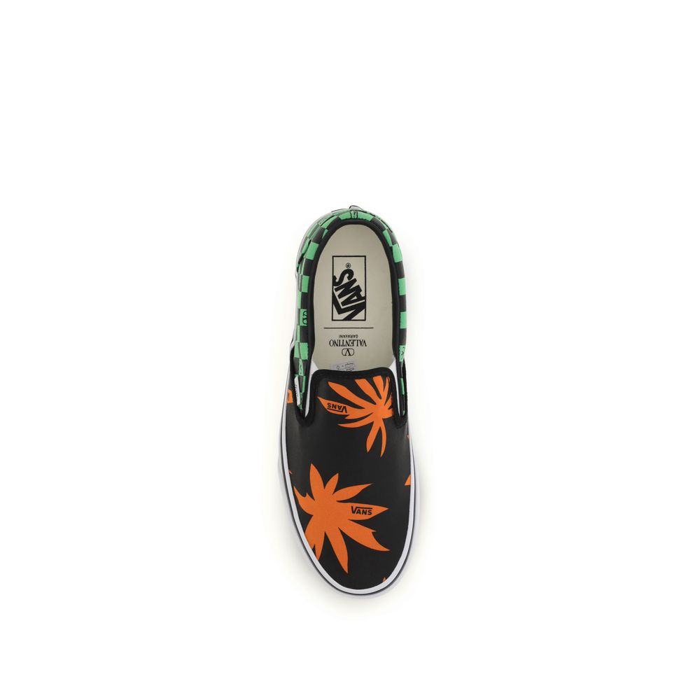 Multicolor Cotton Low Top Sneakers