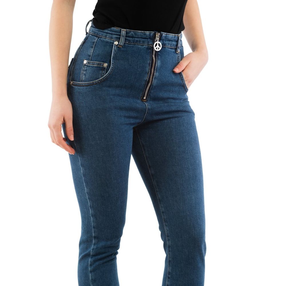 Moschino Multicolour Cotton High-Waisted Jean