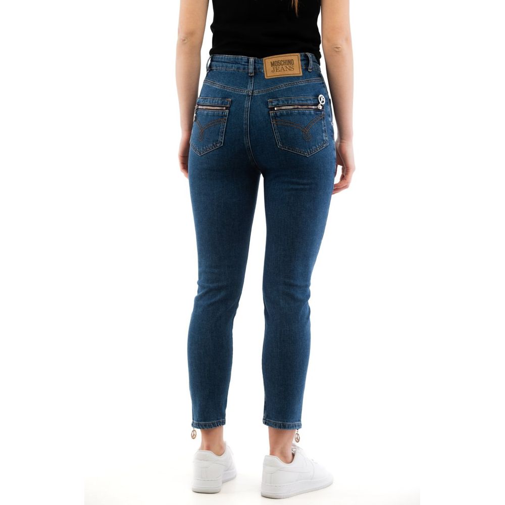 Moschino Multicolour Cotton High-Waisted Jean