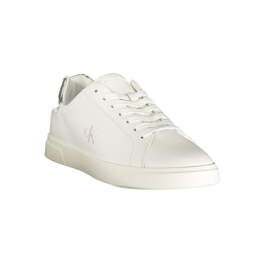 Calvin Klein White Polyurethane Sneaker