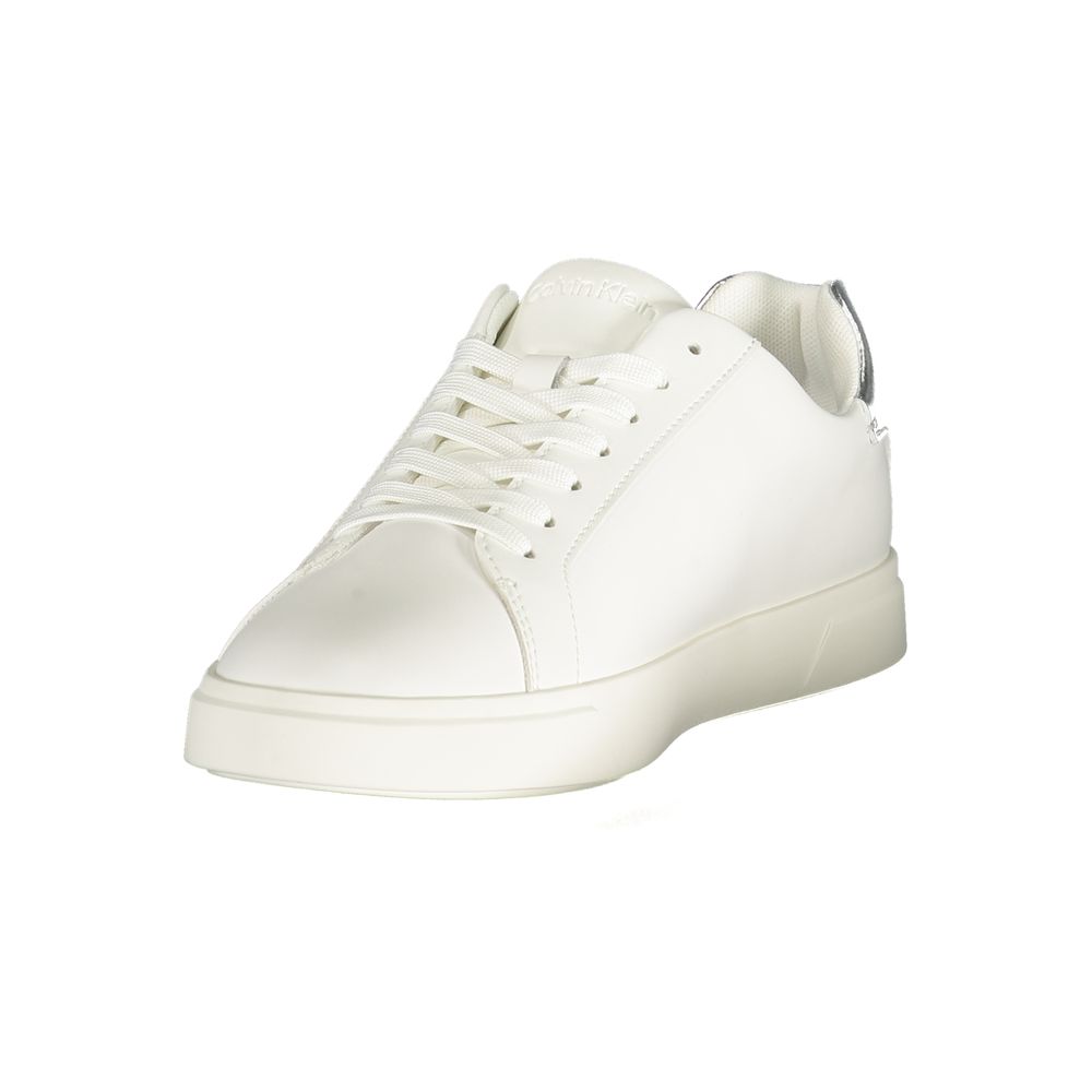 Calvin Klein White Polyurethane Sneaker
