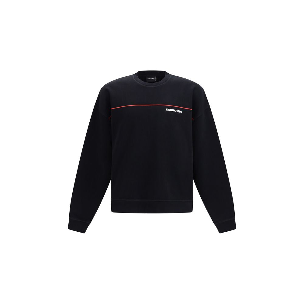 Dsquared2 Black Cotton Sweatshirt
