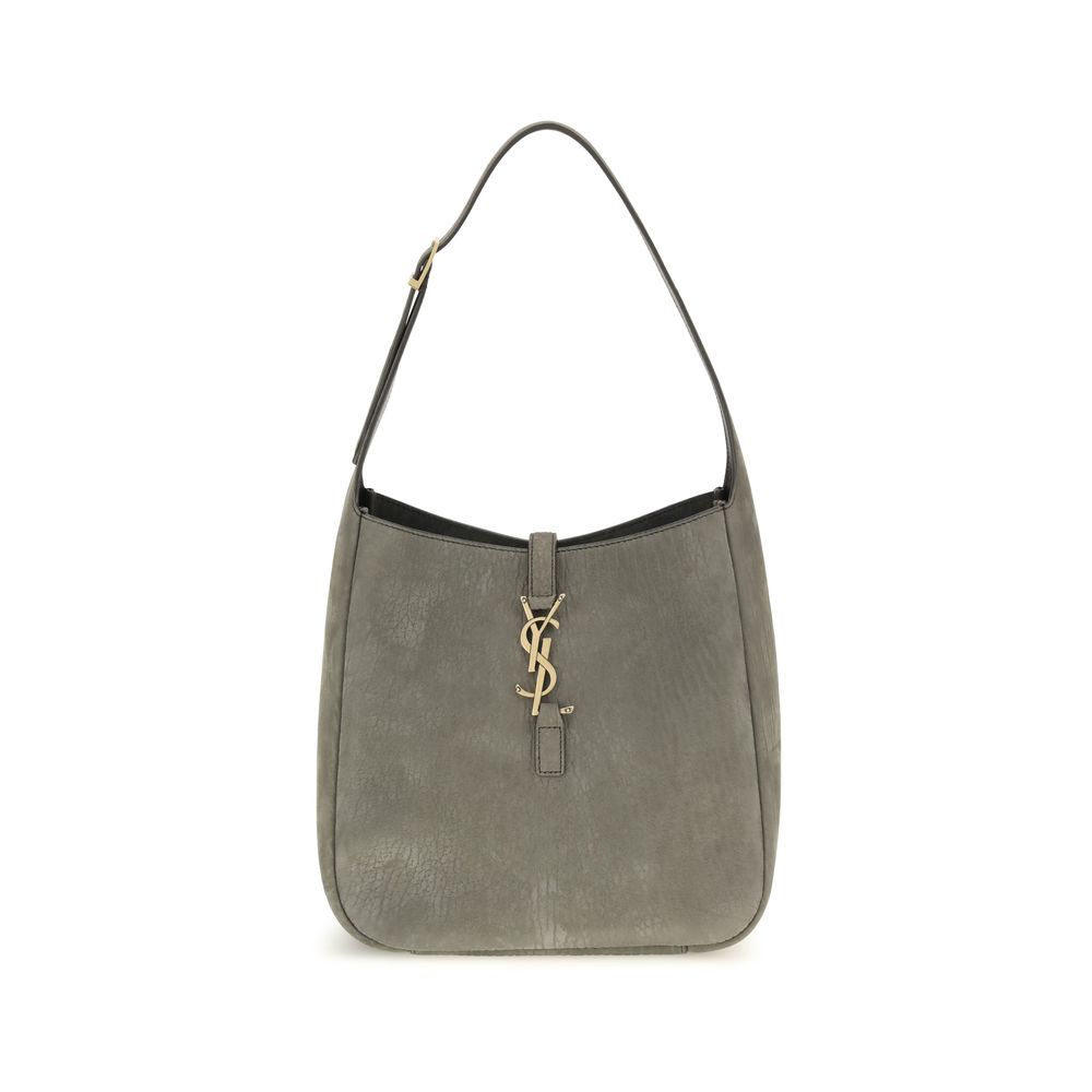 Saint Laurent Grey Nubuck Shoulder Bag