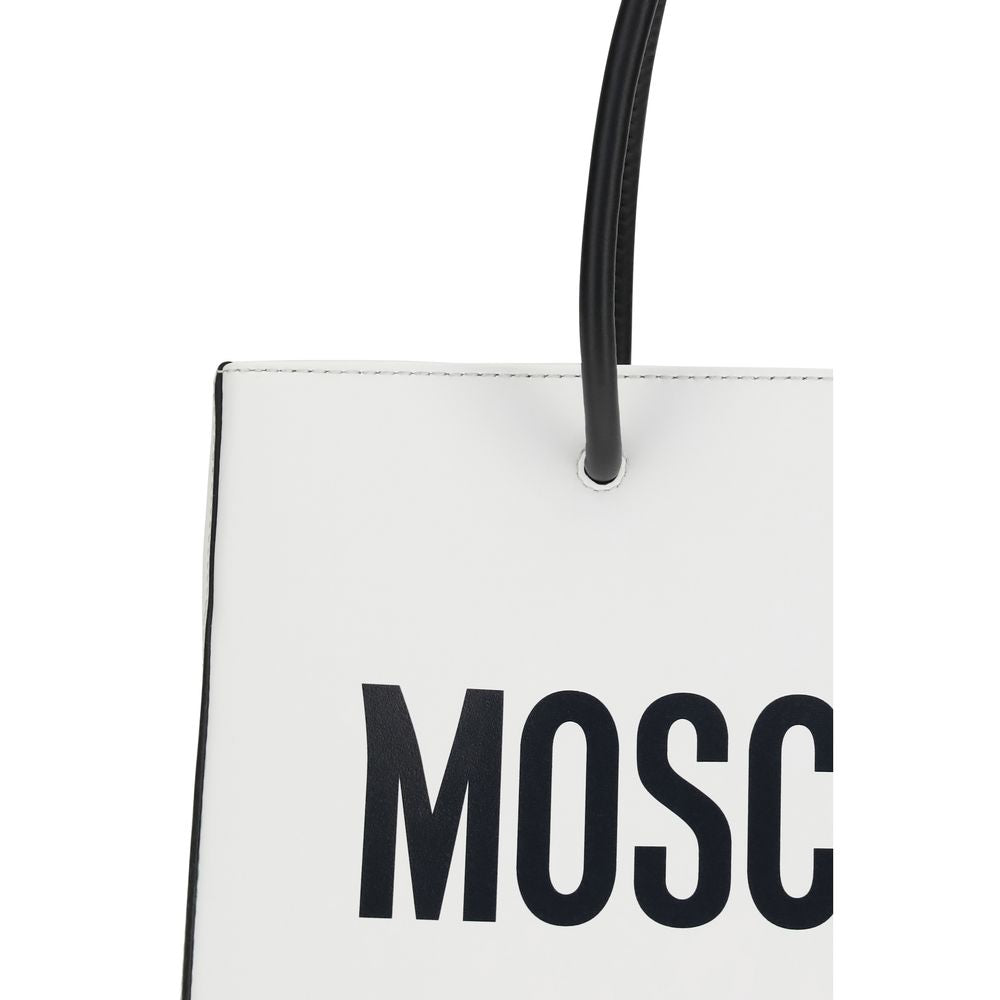 Moschino White Calf Leather Handbag