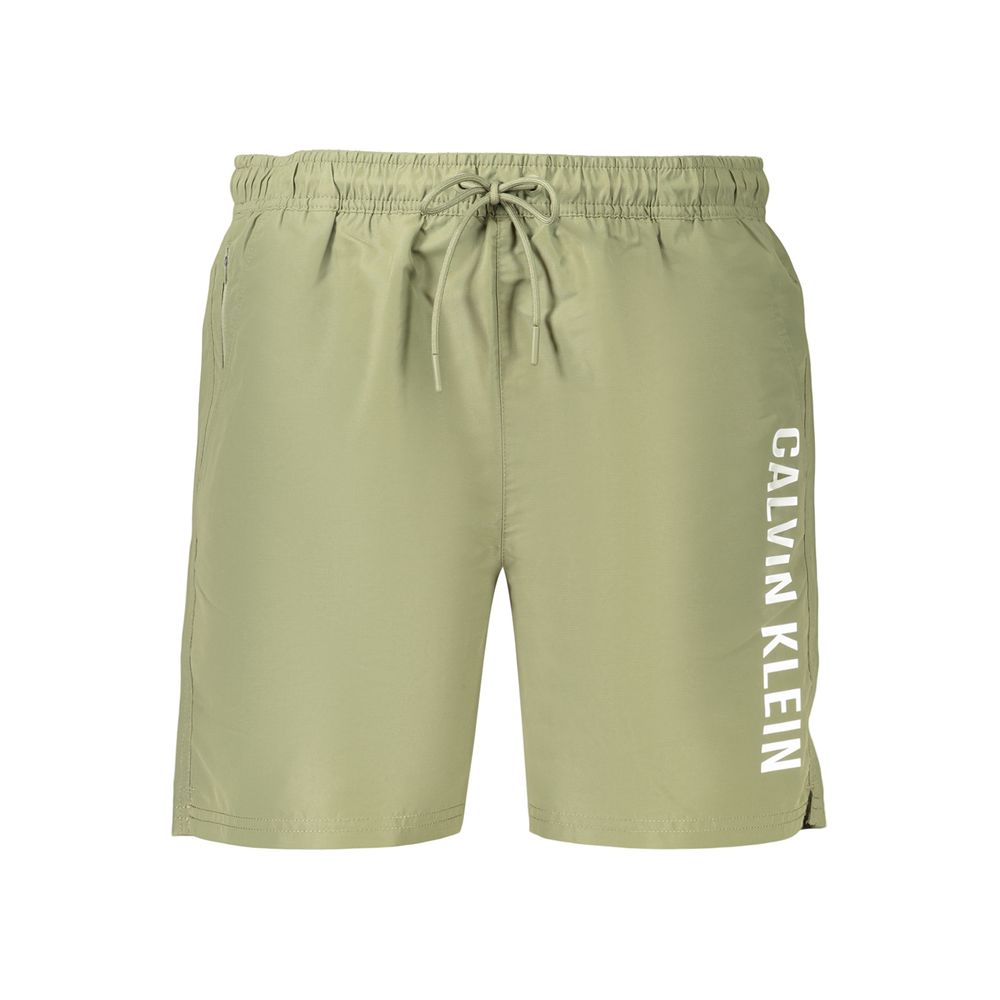 Calvin Klein Green Polyester Swim Shorts