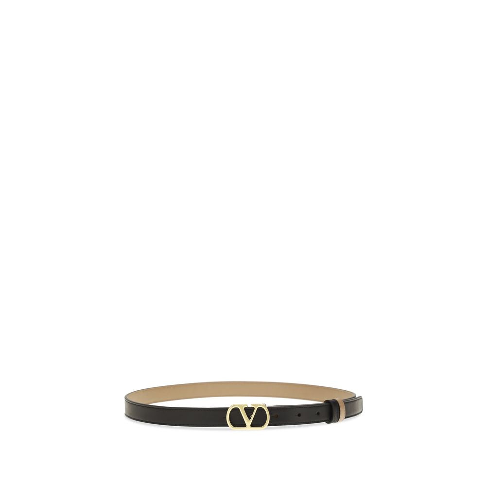 Valentino Garavani Black Reversible Calfskin Belt