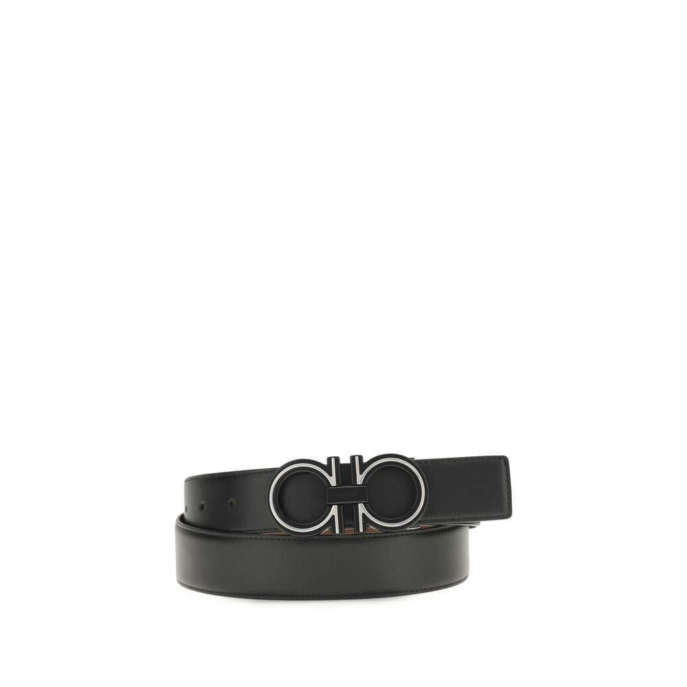 Ferragamo Blue Calf Leather Regular Belt