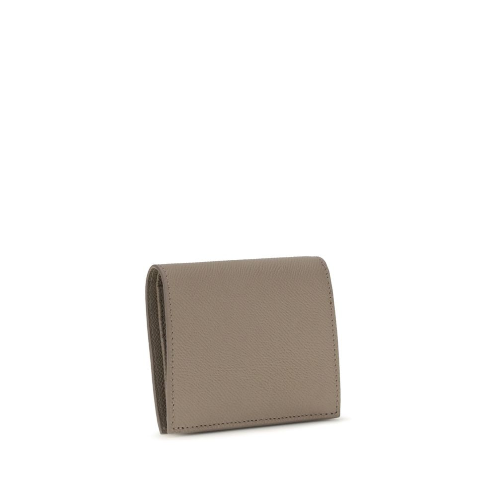 Ferragamo Beige Calf Leather Wallet