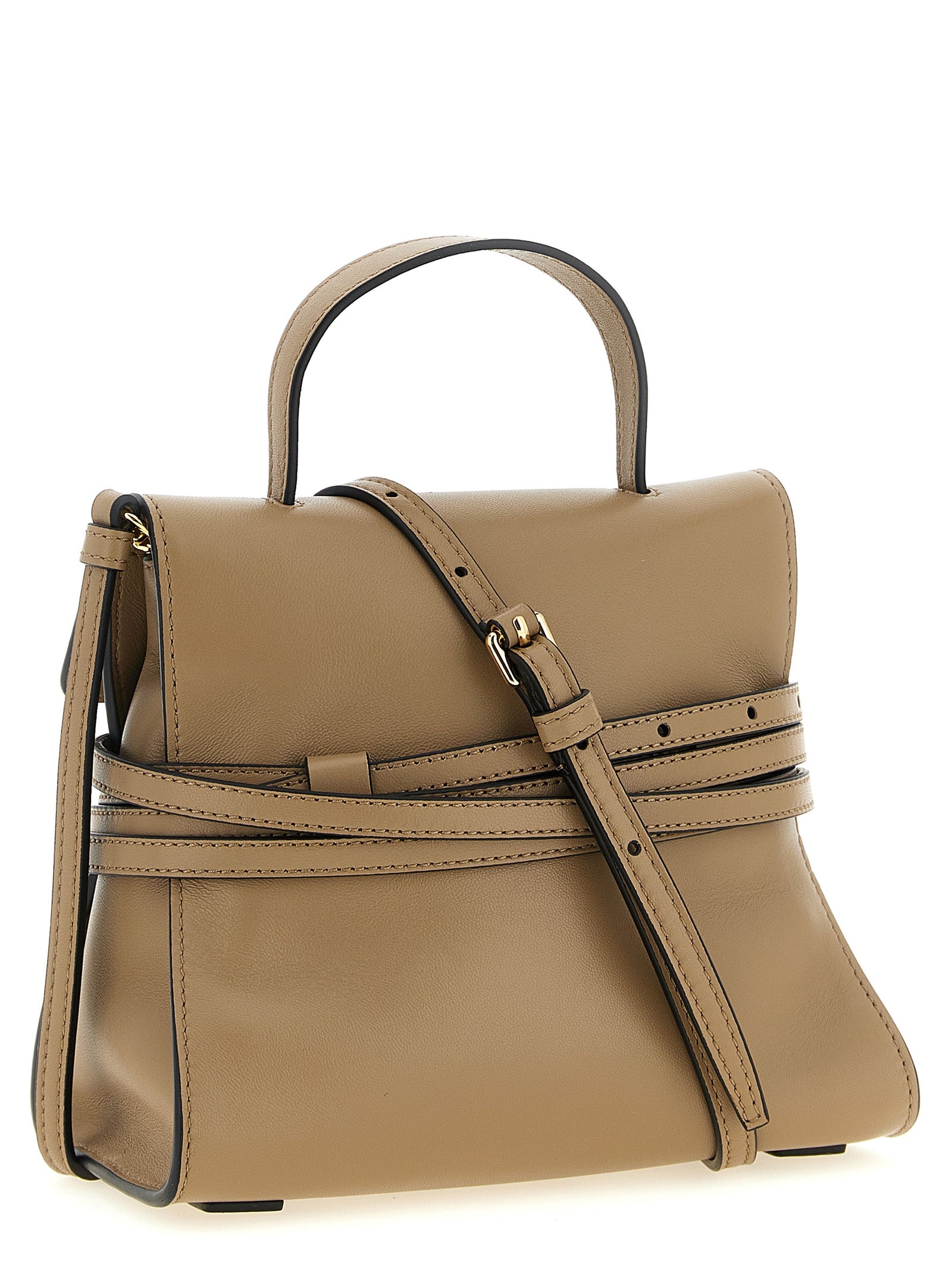 Moschino Beige Napa Leather / Calf Handbag