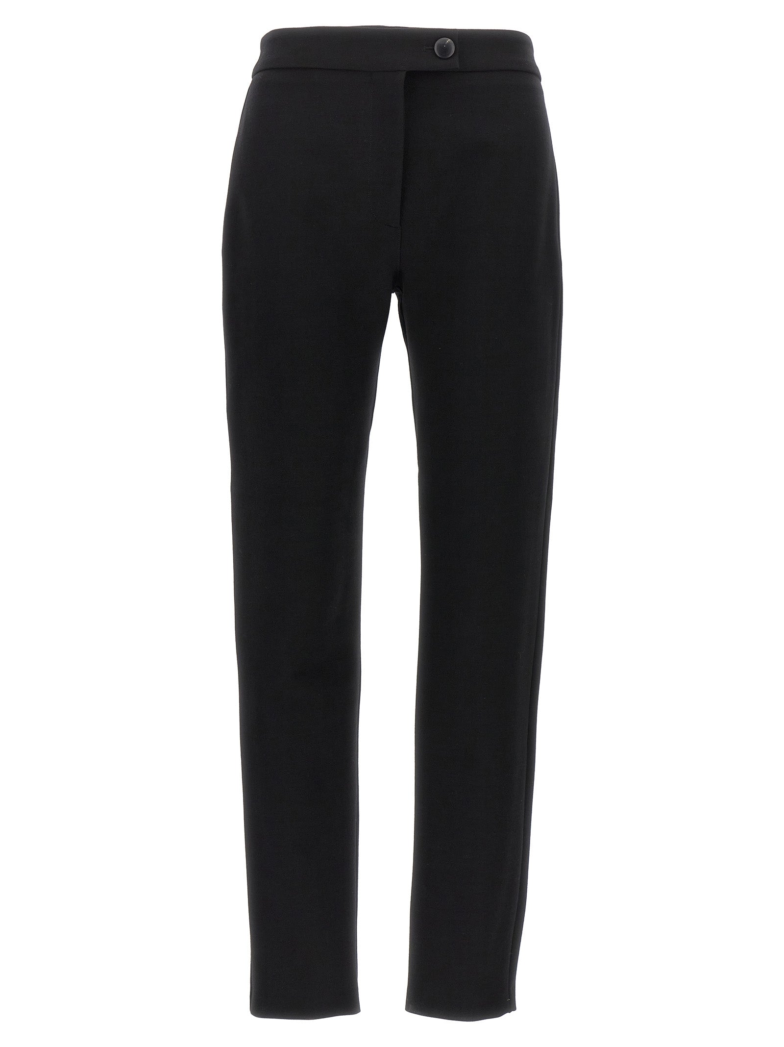 Ferragamo Black Elastane Skinny Trousers
