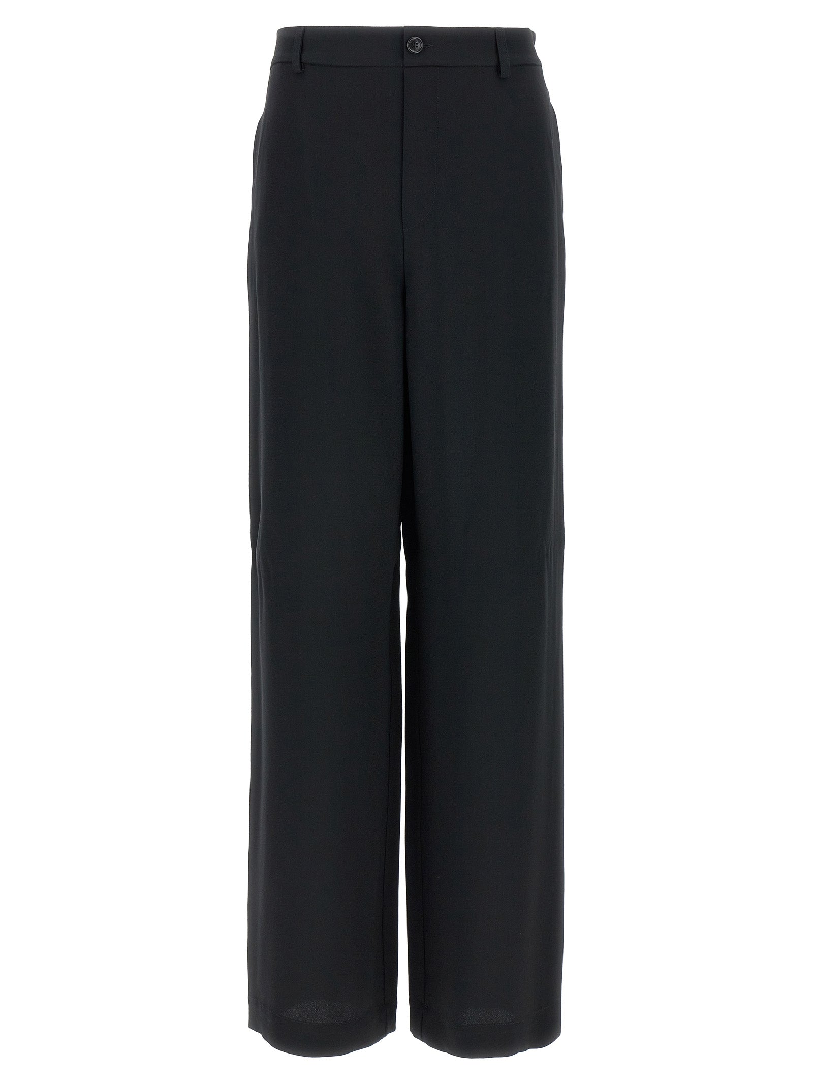 Moschino Black Acetate Casual Trousers
